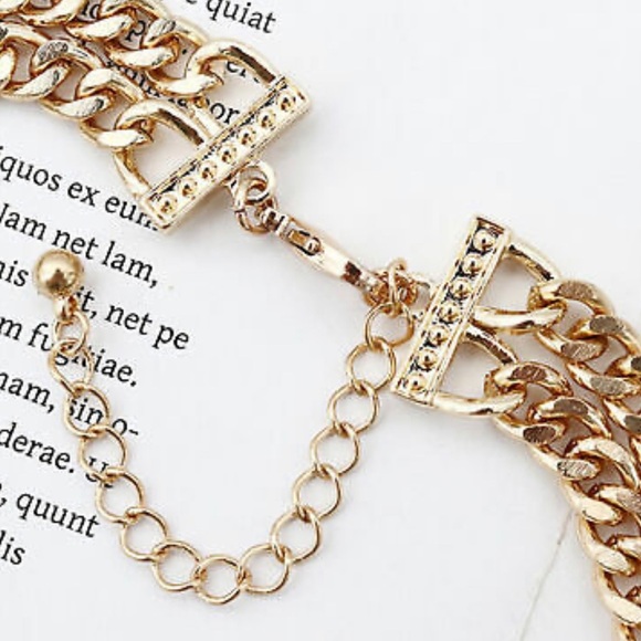 Leopard Necklace Stunning Crystal Door-knocker Dual Strand NY Style Adjustable - Picture 12 of 16